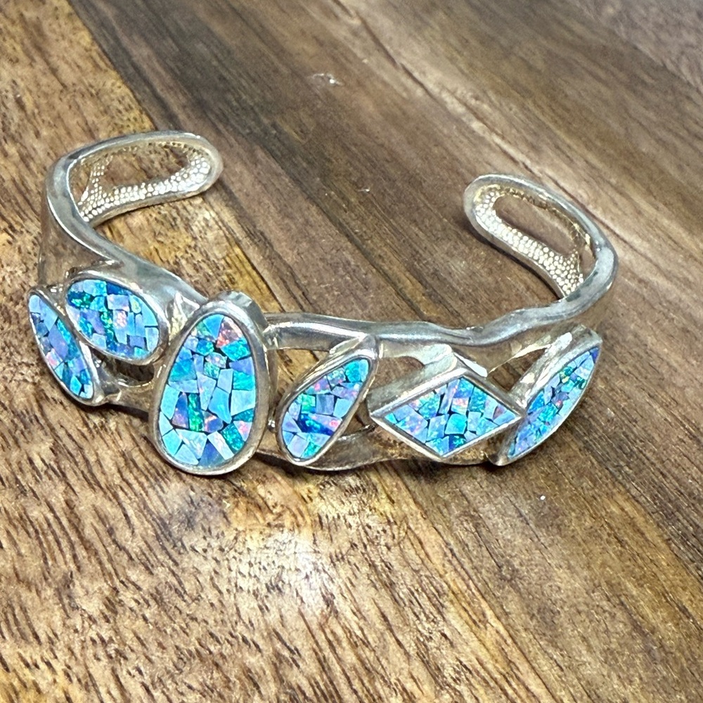 Whitney Kelly Sterling Mosaic Cuff Bracelet